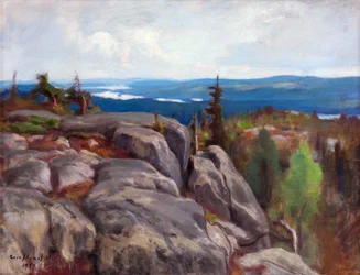 Paisagem (Paisagem de Koli) - Paysage de Koli - par Eero (Erik) Jarnefelt (Jaernefelt) (1863-1937)