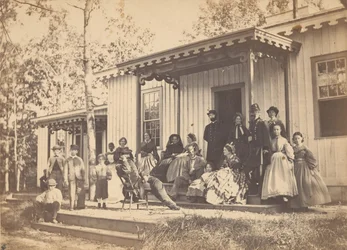Grupo na Alpendre, década de 1860.