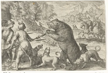 Paisagem com caça ao urso
Cenas de caça (título da série)
Icones Venantum Species Varias Representantes (título da série)
