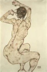 Um nu agachado, 1915