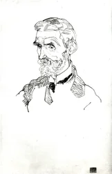 Um retrato do sogro do artista, Johann Harms, 1915