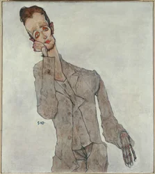 Retrato do pintor Karl Zakovsek - retrato do pintor Karl Zakovsek