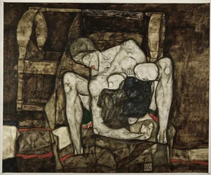 Blinde Mutter Mãe cega (óleo sobre tela)