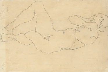 Nu feminino com as mãos atrás da cabeça, 1914