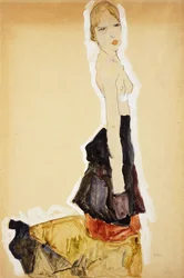 Menina ajoelhada com saia espanhola; Menina ajoelhada com saia espanhola, 1911