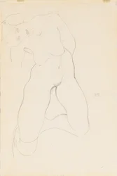 Ajoelhado nu feminino, 1912