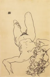 Nu feminino ajoelhado, 1917