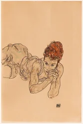 Mulher deitada, 1917