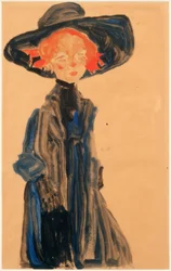 Menina de azul