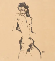Autorretrato nu masculino, 1912.