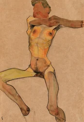 Nu masculino, amarelo, 1910