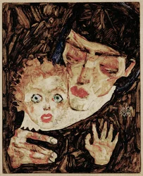 Mutter und Kind II (óleo sobre madeira)