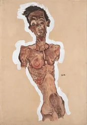 Autorretrato nu, 1910