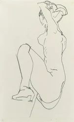 Prostrado nu feminino, 1913