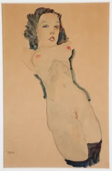 Nu reclinado com meias pretas, 1911
