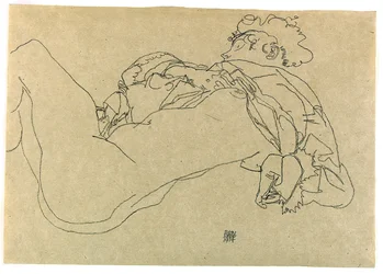 Nu feminino reclinado, 1914