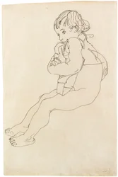 Criança sentada, 1916