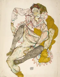 Casal sentado