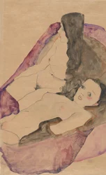 Dois nus reclinados, 1911.