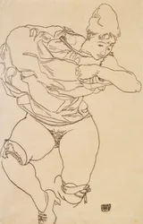 Mulher se despindo, 1917.