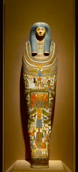Cartonagem Interna de Gautseshenu, c.700-650 aC (linho e gesso)