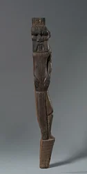 Cadeira ou cama com o deus Bes, 1540-1296 aC