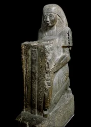 Antiquidade egípcia: Ptahmose (ou Ptahmes, Ptahmosis), superintendente do Faraó Amenhotep III (ou Amenophis) 1390-1352 AC. 18ª dinastia. Florença, Museo Archeologico