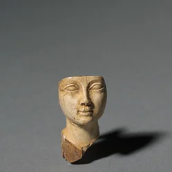 Rosto de uma colher de cosmética, 1391-1353 aC
