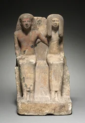 Estátua de par sentado, c.1479-1425 aC