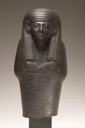 Shabti figura para Amenemhat, Novo Reino (diorito)