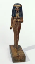 Estátua da Senhora Nay, New Kingdom (pinhal com folheado de ouro)