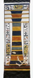 Egipto, Tebas, Luxor, Vale das Rainhas, Túmulo de Nefertari, pilar Djed representando a espinha dorsal da medula óssea de ressurreição de Osíris, da 19ª dinastia.
