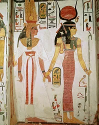 Isis e Nefertari, do túmulo de Nefertari, Novo Reino (mural)