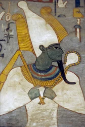 Osíris do túmulo de Ramsés I, Tebas (pintura mural)