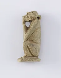 Macaco sentado, Novo Reino, c.1292-1190 aC (argila)