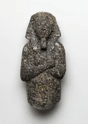 Figura Ushabti de Amenophis IV (Akhenaton) (c.1364-1347 aC) de El Amarna, Novo Reino (granito)
