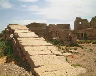 Nilômetro, do Templo Mortuário de Ramsés III (c.1184-1153 aC) Novo Reino