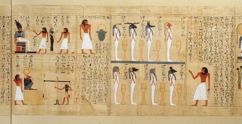 Papiro mitológico de Imenemsaouf, Terceiro Período Intermediário, c.1000 aC (papiro pintado) (detalhe)