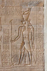 Socorros no templo de Filae, Assuão, Egipto