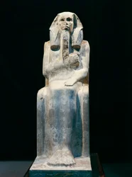 Estátua do faraó Djoser, de Saqqara, III dinastia