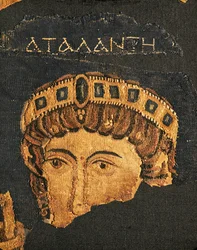 Cabeça de Atalanta, pormenor (tapeçaria)