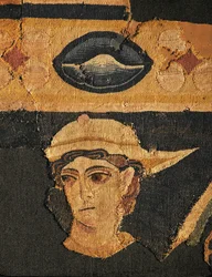 Cabeça de Hermes, pormenor (lã tecida)