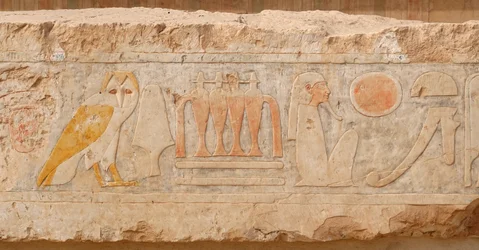 Baixo relevo. Templo Funerário de Hatshepsut, Deir el Bahari