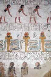 Escravos negros núbios, túmulo de Ramsés IX, Luxor