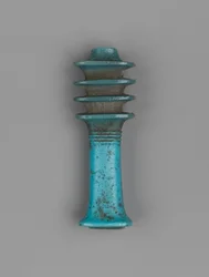 Amuleto de Djed (faiança)