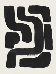 Formas abstratas pretas