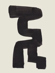 Traço abstrato em negrito