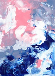 Azul e Rosa Sonhadores - Abstrato