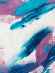 Azul Dinâmico e Rosa Abstrato