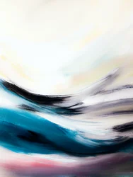 Oceano Azul Fluido – Abstrato